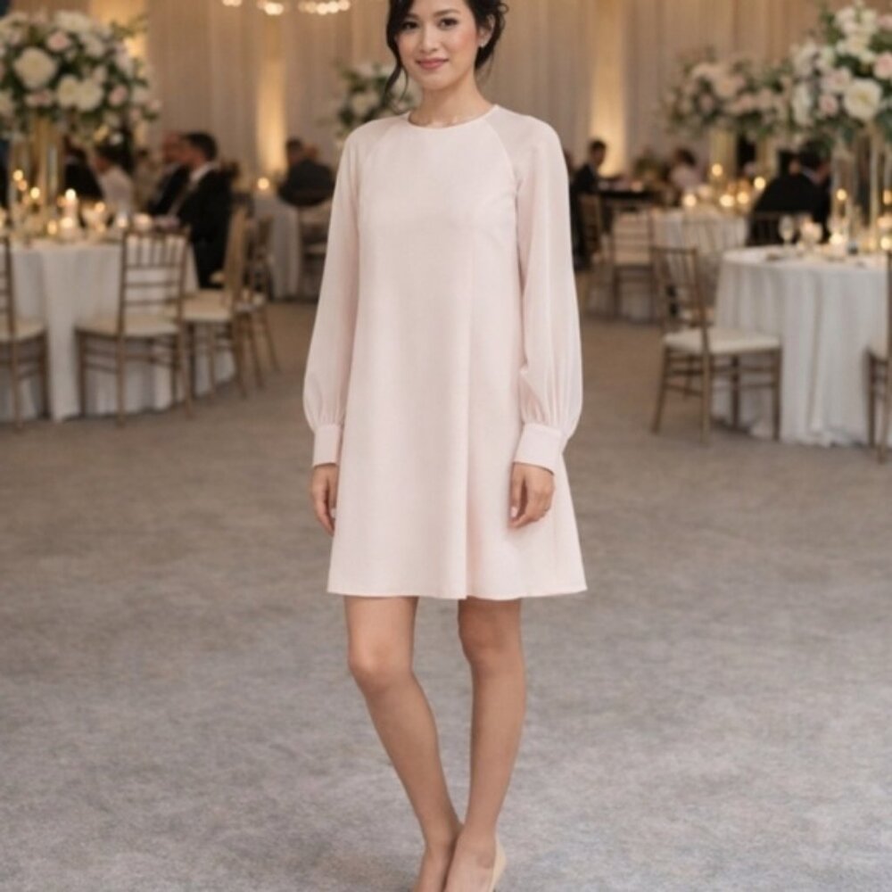 Elegant Cream Women's Dress